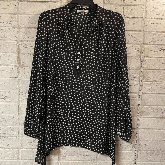Spense Polka Dot Blouse Medium - Picture 1 of 9